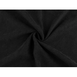 Decorative fabric with chenille structure - Black (1 Meter)
