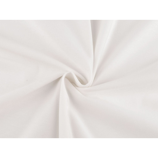 Dzianina bawełniana jednokolorowa gładka - Off white (5 Metry) Dzianina bawełniana jednokolorowa gładka - Off white (5 Metry)