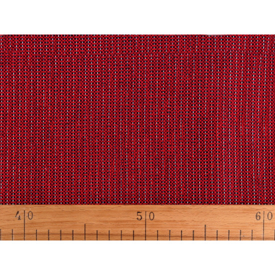 Dekorativer chenillestoff mit lurex - Rot (3 Meter) Dekorativer chenillestoff mit lurex - Rot (3 Meter)