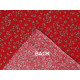 Cotton fabric / canvas with a looser weave, flowers - Red (10 Meters) Cotton fabric / canvas with a looser weave, flowers - Red (10 Meters)