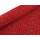 Cotton fabric / canvas with a looser weave, flowers - Red (10 Meters) Cotton fabric / canvas with a looser weave, flowers - Red (10 Meters)