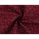 Cotton fabric / canvas with a looser weave, flowers - Red (10 Meters) Cotton fabric / canvas with a looser weave, flowers - Red (10 Meters)