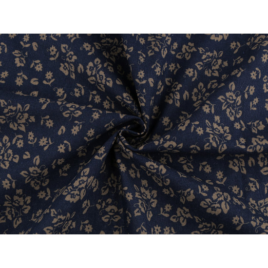 Cotton fabric / canvas with a looser weave, flowers - Red (10 Meters) Cotton fabric / canvas with a looser weave, flowers - Red (10 Meters)
