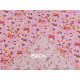 Cotton fabric / canvas with a thinner weave, small flowers - Green (10 Meters) Cotton fabric / canvas with a thinner weave, small flowers - Green (10 Meters)