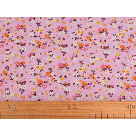 Cotton fabric / canvas with a thinner weave, small flowers - Green (10 Meters) Cotton fabric / canvas with a thinner weave, small flowers - Green (10 Meters)