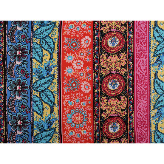 Cotton fabric / canvas with a thinner weave, oriental - Blue (1 Meter) Cotton fabric / canvas with a thinner weave, oriental - Blue (1 Meter)