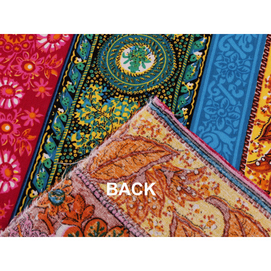Cotton fabric / canvas with a thinner weave, oriental - Blue (1 Meter) Cotton fabric / canvas with a thinner weave, oriental - Blue (1 Meter)