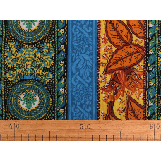 Cotton fabric / canvas with a thinner weave, oriental - Blue (1 Meter) Cotton fabric / canvas with a thinner weave, oriental - Blue (1 Meter)