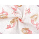 Cotton cloth/muslin fabric, mermaid - White (1 Meter)