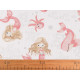 Cotton cloth/muslin fabric, mermaid - White (1 Meter)