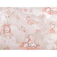Cotton fabric / canvas, baby girl - Lightbeige (1 Meter)
