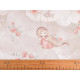 Cotton fabric / canvas, baby girl - Lightbeige (1 Meter)
