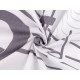 Cotton fabric/canvas, music notes - White (1 Meter)