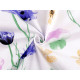 Cotton fabric / canvas, flowers - White (1 Meter)