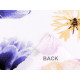 Cotton fabric / canvas, flowers - White (1 Meter)