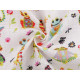 Cotton cloth / muslin, frogs - White (1 Meter)