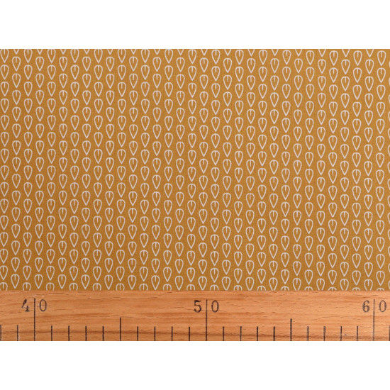 Baumwollstoff/leinwand blätter - Kamel beige (5 Meter) Baumwollstoff/leinwand blätter - Kamel beige (5 Meter)