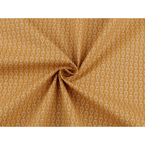 Baumwollstoff/leinwand blätter - Kamel beige (5 Meter) Baumwollstoff/leinwand blätter - Kamel beige (5 Meter)