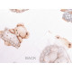 Cotton fabric / canvas teddy bear - White (1 Meter)