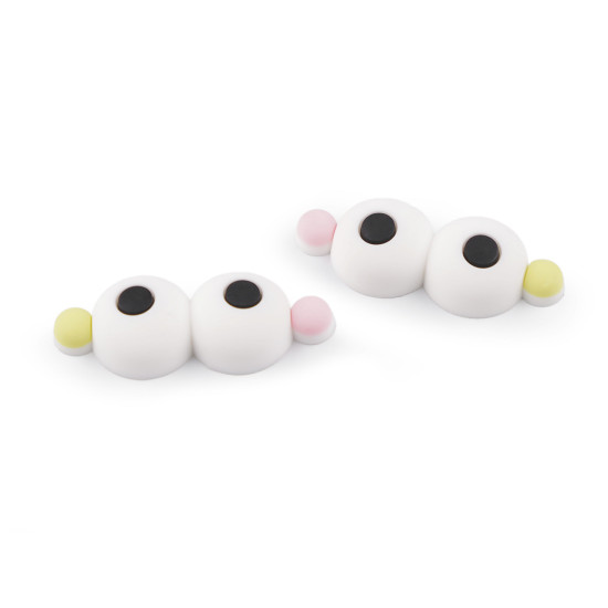 3d silicone eyes to glue on - White (10 Pieces) 3d silicone eyes to glue on - White (10 Pieces)