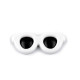 Mini glasses for gluing / decorating characters 30x12 mm - White (100 Pieces) Mini glasses for gluing / decorating characters 30x12 mm - White (100 Pieces)