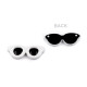 Mini glasses for gluing / decorating characters 30x12 mm - White (100 Pieces) Mini glasses for gluing / decorating characters 30x12 mm - White (100 Pieces)