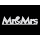 Napis drewniany mr&mrs - White (12 Sztuki) Napis drewniany mr&mrs - White (12 Sztuki)