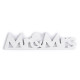 Napis drewniany mr&mrs - White (12 Sztuki) Napis drewniany mr&mrs - White (12 Sztuki)