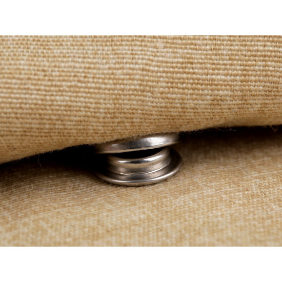Double-sided stainless steel metal snaps / press fasteners ø15 mm, for thick fabrics - Nickel (200 Sets) Double-sided stainless steel metal snaps / press fasteners ø15 mm, for thick fabrics - Nickel (200 Sets)