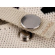 Double-sided stainless steel metal snaps / press fasteners ø15 mm, for thick fabrics - Nickel (200 Sets) Double-sided stainless steel metal snaps / press fasteners ø15 mm, for thick fabrics - Nickel (200 Sets)