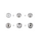 Double-sided stainless steel metal snaps / press fasteners ø15 mm, for thick fabrics - Nickel (200 Sets) Double-sided stainless steel metal snaps / press fasteners ø15 mm, for thick fabrics - Nickel (200 Sets)