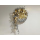 Artificial apples on a metallic wire - Silver (2 Pieces)