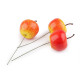 Artificial apples on a wire - Light red (50 Pieces)