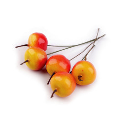 Artificial apples on a wire - Light red (15 Pieces)