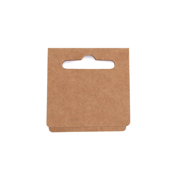 Karta do biżuterii z zawieszką 5x11 cm - Naturalny brąz (100 Sztuki) Karta do biżuterii z zawieszką 5x11 cm - Naturalny brąz (100 Sztuki)