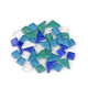 Glass mosaic stones - Mix (1 Card) Glass mosaic stones - Mix (1 Card)