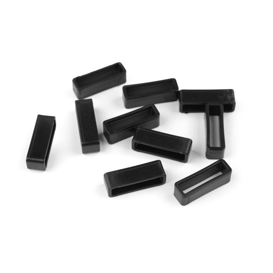 Plastic keeper belt loop for straps, width 20 mm, 25 mm - Black (2000 Pieces) Plastic keeper belt loop for straps, width 20 mm, 25 mm - Black (2000 Pieces)