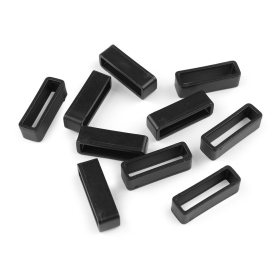 Plastic keeper belt loop for straps, width 20 mm, 25 mm - Black (2000 Pieces) Plastic keeper belt loop for straps, width 20 mm, 25 mm - Black (2000 Pieces)