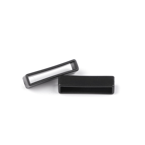Plastic keeper belt loop for straps, width 32 mm, 38 mm - Black (10 Pieces) Plastic keeper belt loop for straps, width 32 mm, 38 mm - Black (10 Pieces)