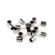 Stainless steel cord end for gluing ø5 mm - Platinum (6 Pieces) Stainless steel cord end for gluing ø5 mm - Platinum (6 Pieces)