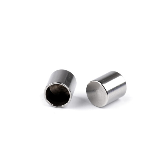 Stainless steel cord end for gluing ø5 mm - Platinum (6 Pieces) Stainless steel cord end for gluing ø5 mm - Platinum (6 Pieces)