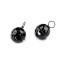 Clopot dovleac de halloween ø24 mm - Negru (2 Bucăți)