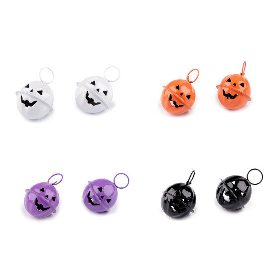 Clopot dovleac de halloween ø24 mm - Negru (2 Bucăți) Clopot dovleac de halloween ø24 mm - Negru (2 Bucăți)
