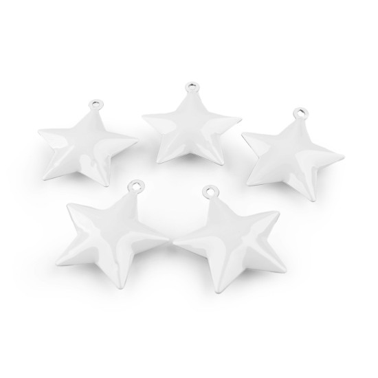 Jingle bells tree, star - White (5 Pieces)