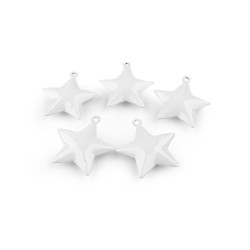 Jingle bells tree, star - White (5 Pieces)