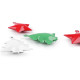 Jingle bells tree, star - White (5 Pieces)