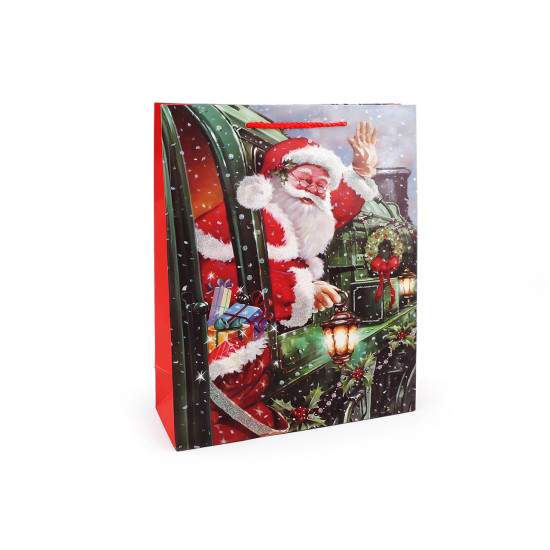 Christmas gift bag with glitter - Mix of colours and designs (12 Pieces) Christmas gift bag with glitter - Mix of colours and designs (12 Pieces)