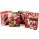 Christmas gift bag with glitter - Mix of colours and designs (12 Pieces) Christmas gift bag with glitter - Mix of colours and designs (12 Pieces)