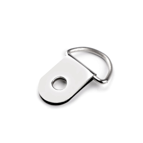 Purse grommet / d ring for handbags, width 15 mm - Nickel (10 Pieces) Purse grommet / d ring for handbags, width 15 mm - Nickel (10 Pieces)