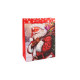 Christmas gift bag with glitter - Red (12 Pieces)